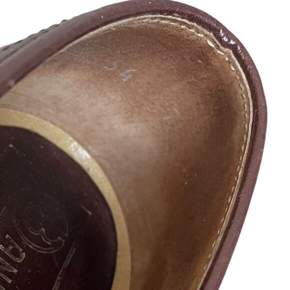 Bandolino Vintage Brown Leather Slip-On Pumps Shoes Heels Made In Italy 7 - Picture 8 of 12